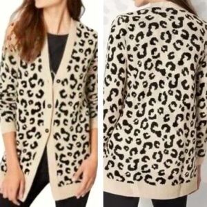 J.Jill cheetah cardigan